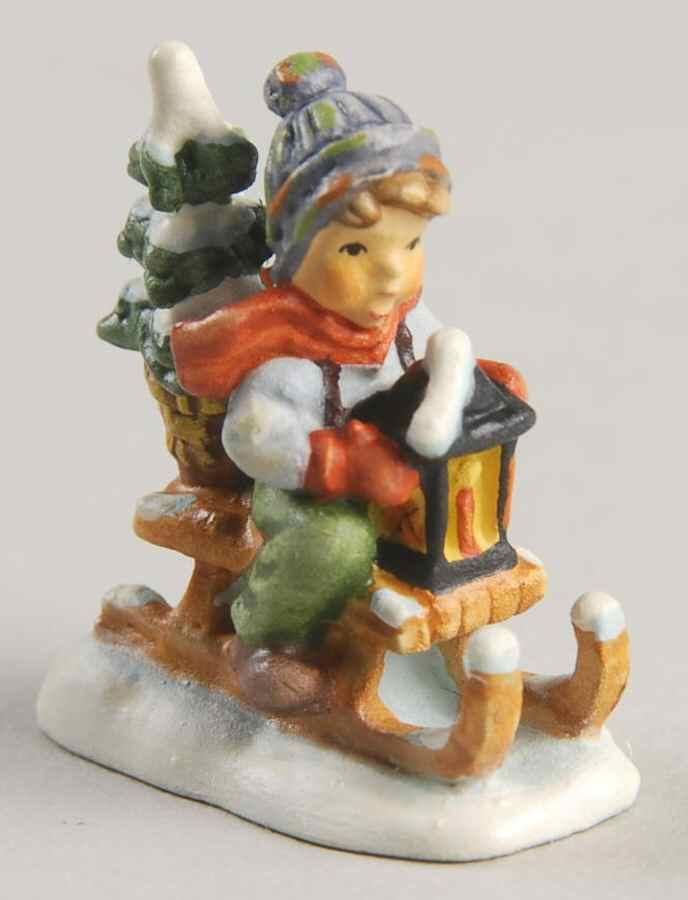 Hummel Miniature Figurine-Bronze Ride Into Christmas - Boxed by Goebel-1