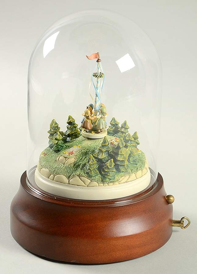 Hummel Miniature Figurine-Bronze Ring Around The Rosie-Gift Set - No Box by Goebel-1