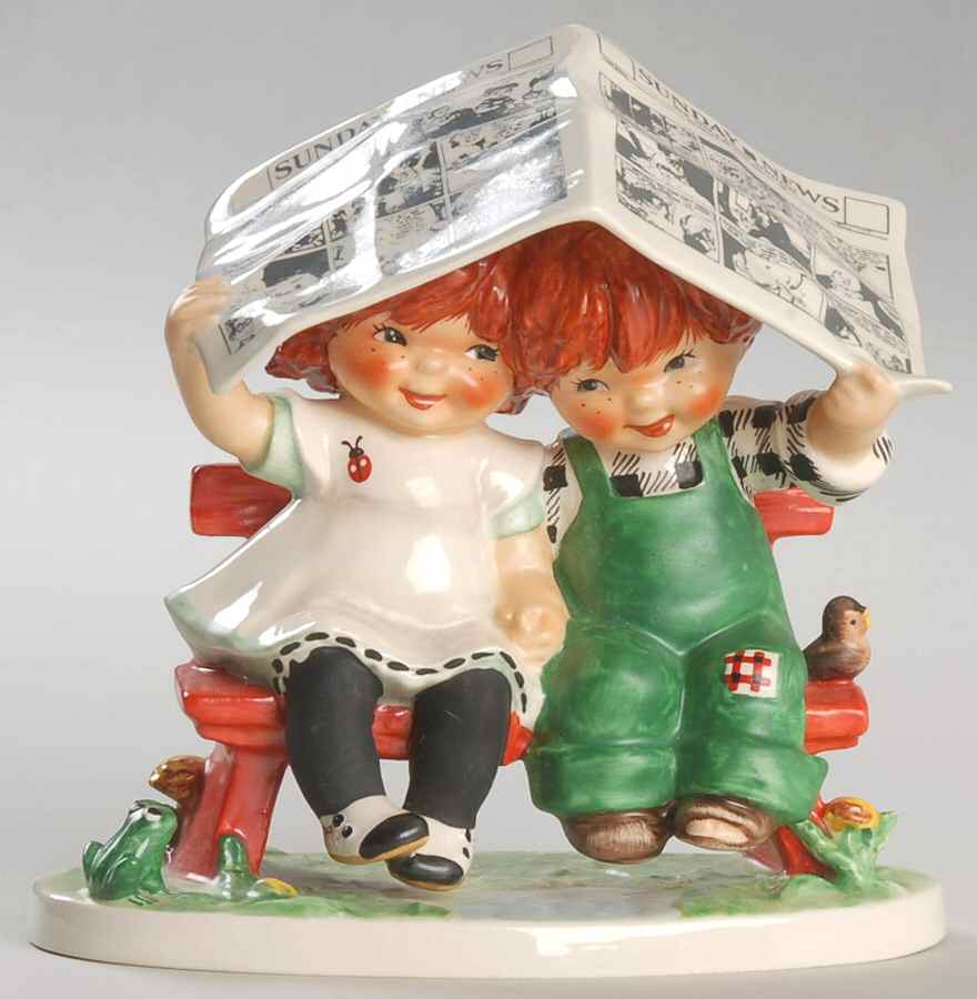 Red Heads Let It Rain - Boxed by Goebel-1