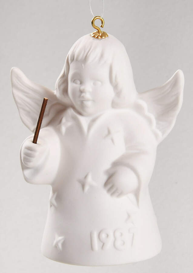 Angel Bell Ornament Angel With Baton-White - No Box by Goebel-1