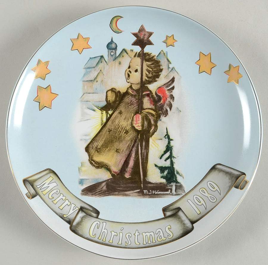 Hummel Christmas Plate Guiding Light - No Box by Goebel-1