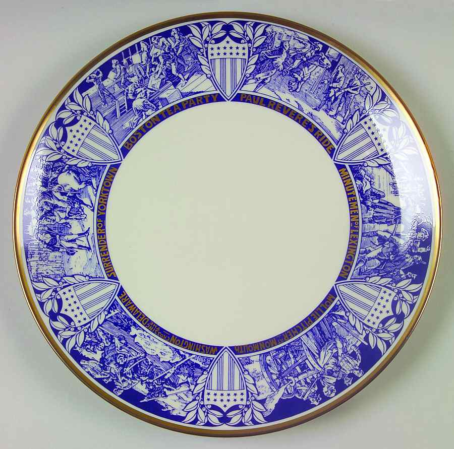 Bicentennial Plate Massachusettes Edition - No Box by Gorham-1