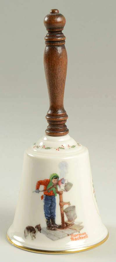 Norman Rockwell Bell Chilling Chore-Christmas - Boxed by Gorham-1