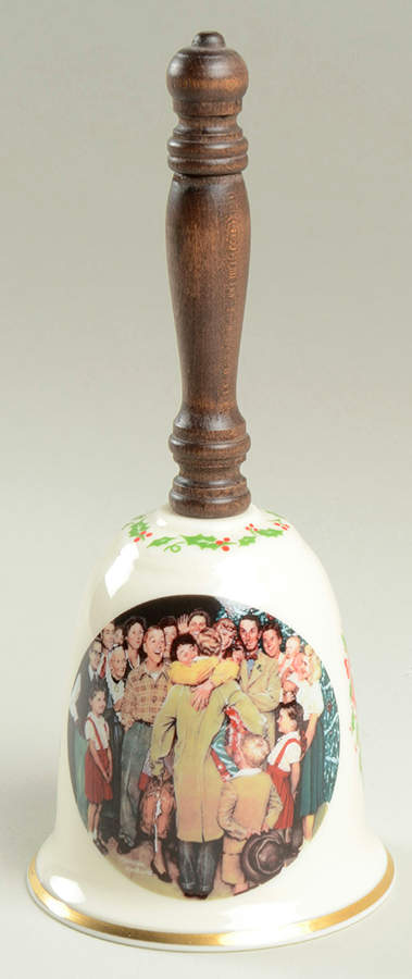 Norman Rockwell Bell The Homecoming - Boxed by Gorham-1