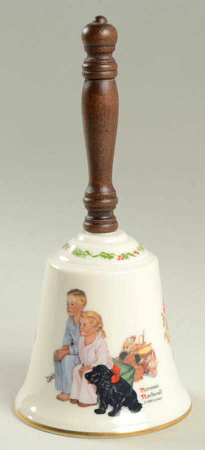 Norman Rockwell Bell Yuletide Reflections - Boxed by Gorham-1