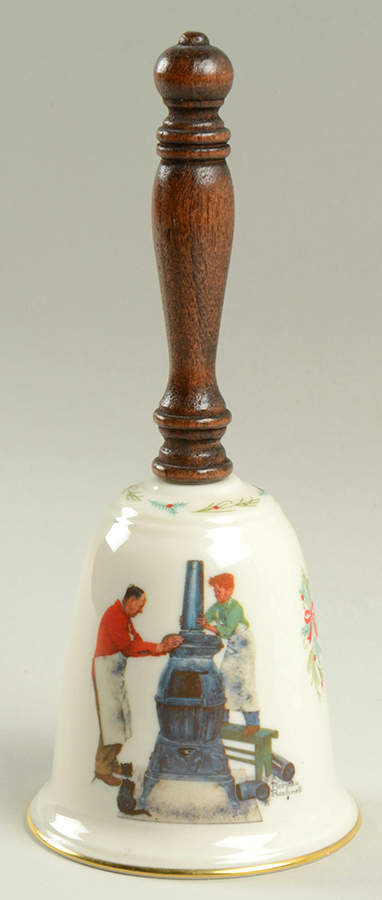 Norman Rockwell Bell Coal Season's Coming - Boxed by Gorham-1