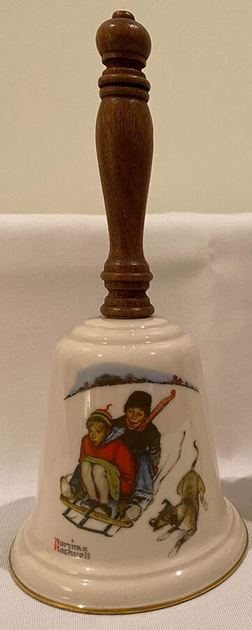 Norman Rockwell Bell Downhill Daring - No Box by Gorham-1