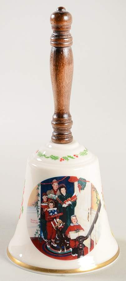 Norman Rockwell Bell Merry Christmas Grandma - No Box by Gorham-1
