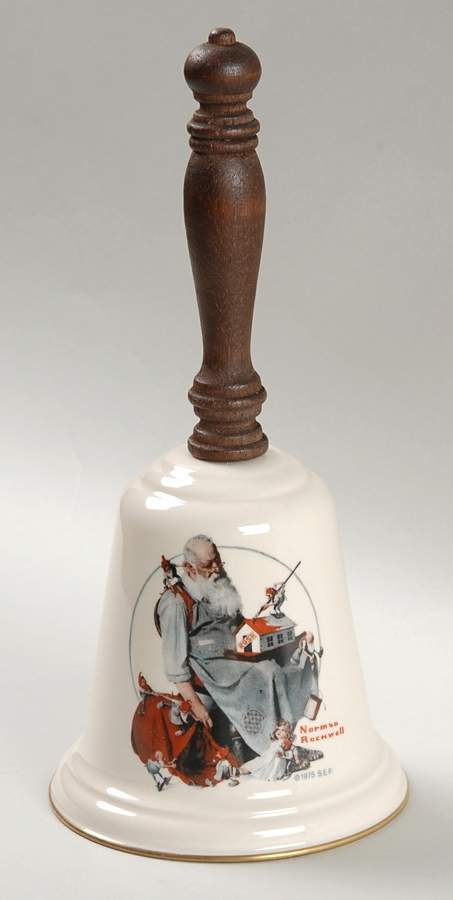 Norman Rockwell Bell Santa's Helper - No Box by Gorham-1