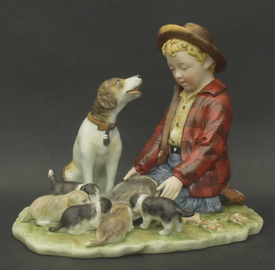 A Boy & His Dog-Four Seasons The Pride Of Parenthood-1st Edition - Boxed by Gorham-1