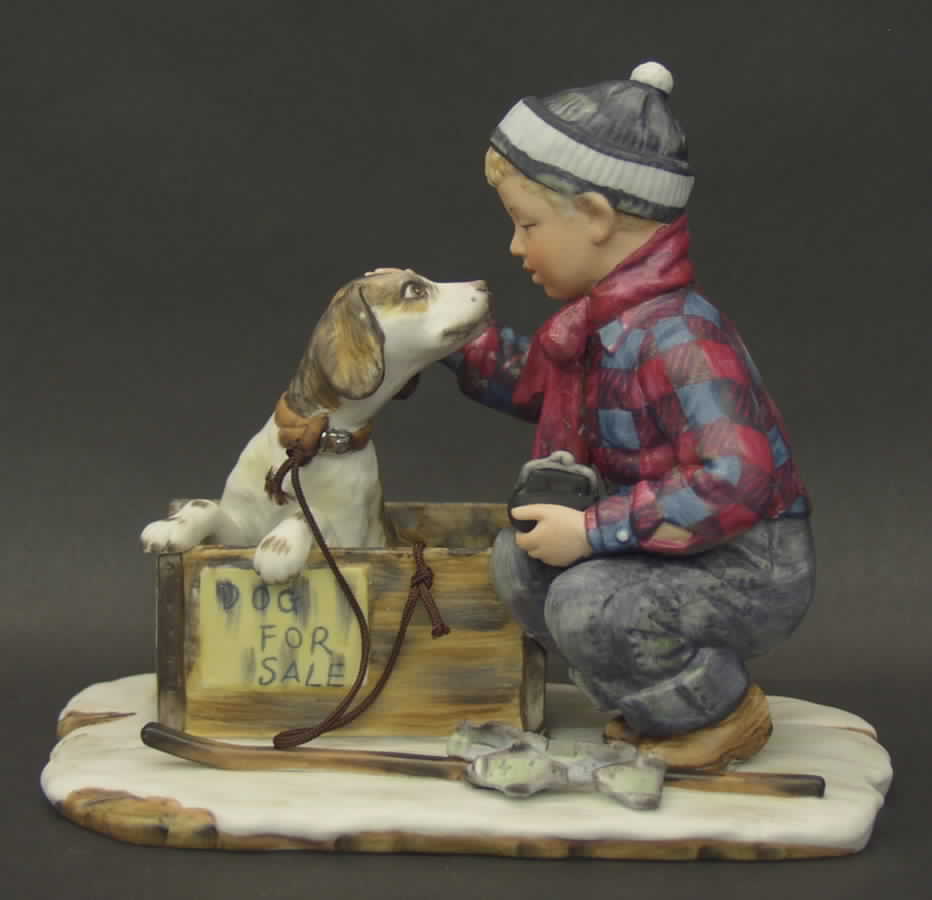 A Boy & His Dog-Four Seasons A Boy Meets His Dog - No Box by Gorham-1