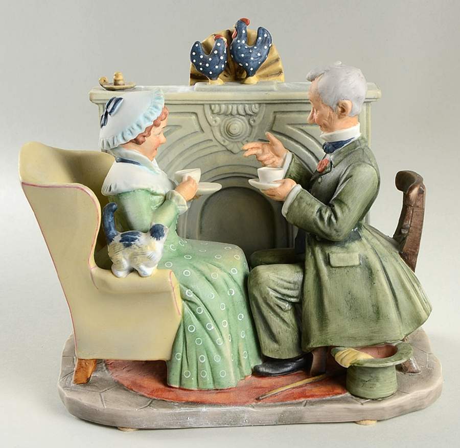 Four Ages of Love Gaily Sharing Vintage Times-Winter - With Box by Gorham-1