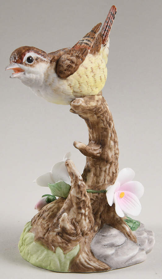 Gallery Birds Wren On Flower - Boxed by Gorham-1