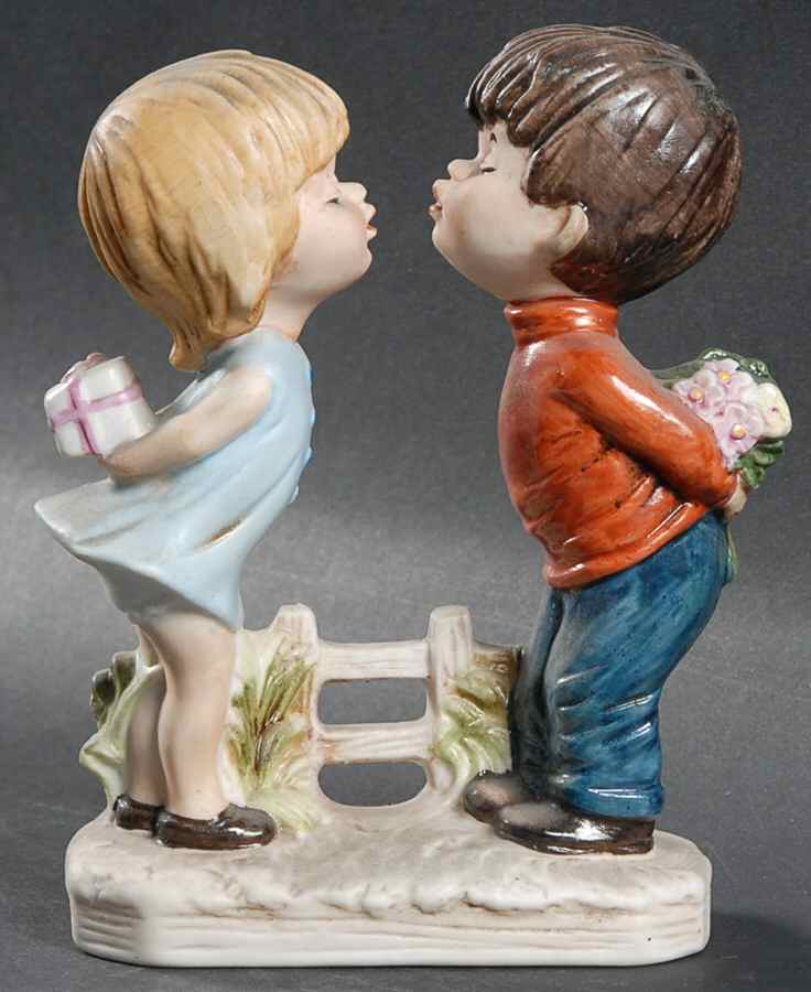 Moppets Kissing Kids - No Box by Gorham-1