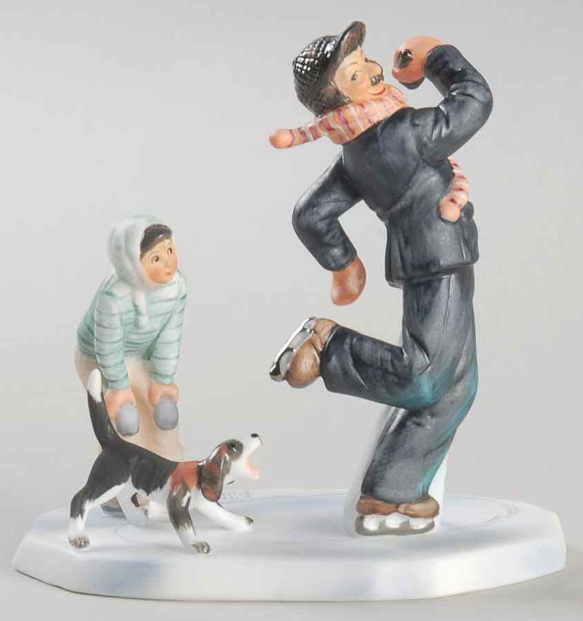 Norman Rockwell Figurines-Miniatures Gay Blades - Boxed by Gorham-1