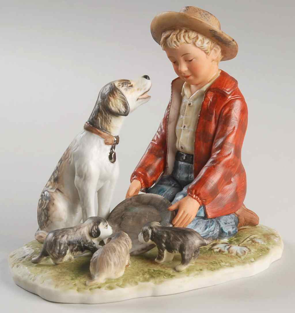 Norman Rockwell Figurines-Miniatures Pride Of Parenthood - Boxed by Gorham-1