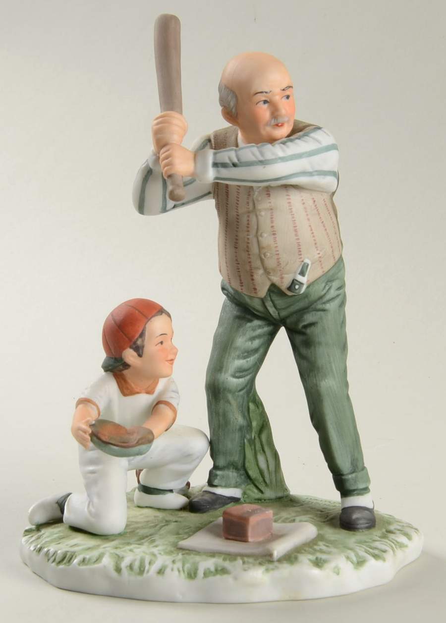 Saturday Evening Post Figurines Batter Up! - Boxed by Gorham-1