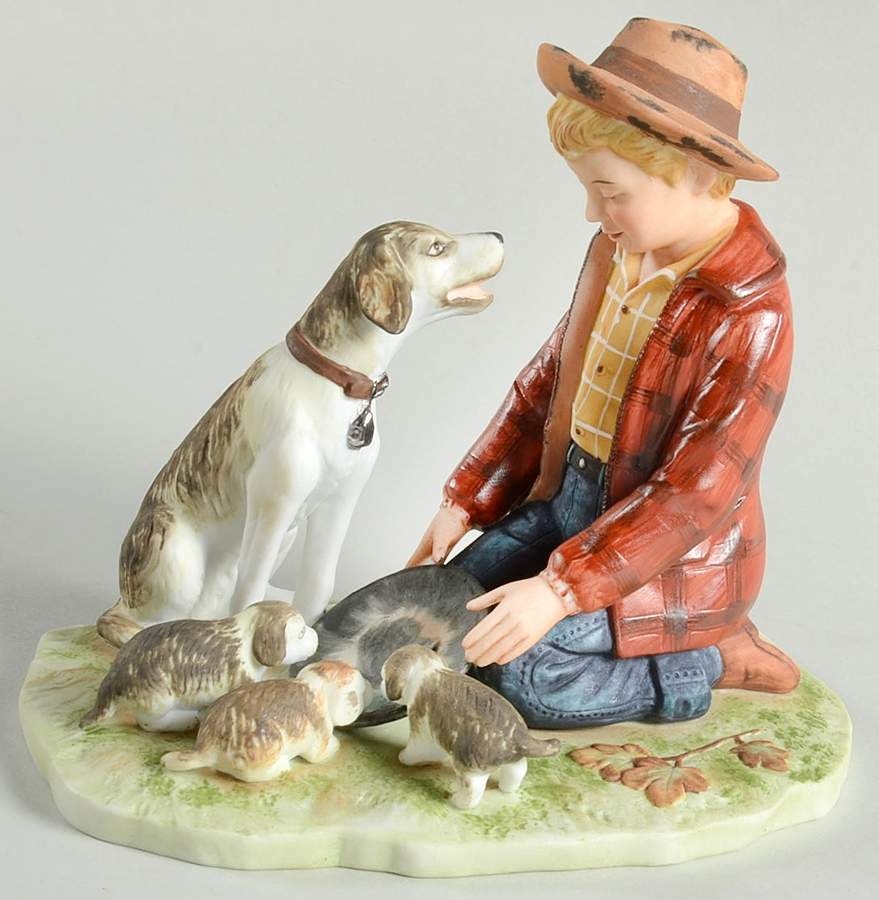 Saturday Evening Post Figurines Pride Of Parenthood - Boxed by Gorham-1