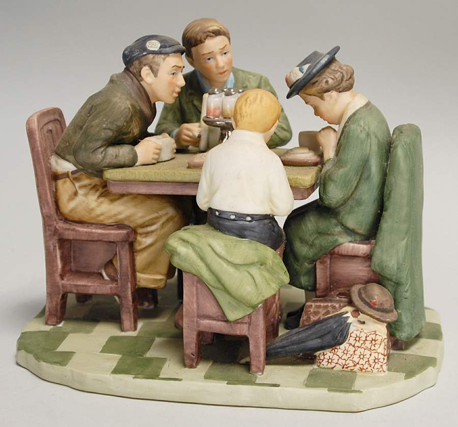 Saturday Evening Post Figurines Grace Before Meals - Boxed by Gorham-1