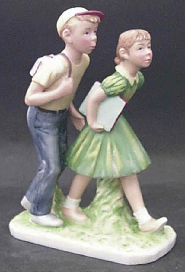 Saturday Evening Post Figurines A Day In The Life Of A Boy Ii - Boxed by Gorham-1