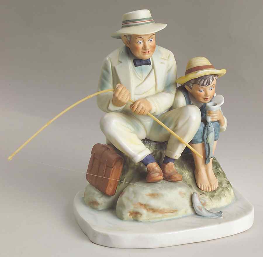 Saturday Evening Post Figurines Old Mill Pond - Boxed by Gorham-1
