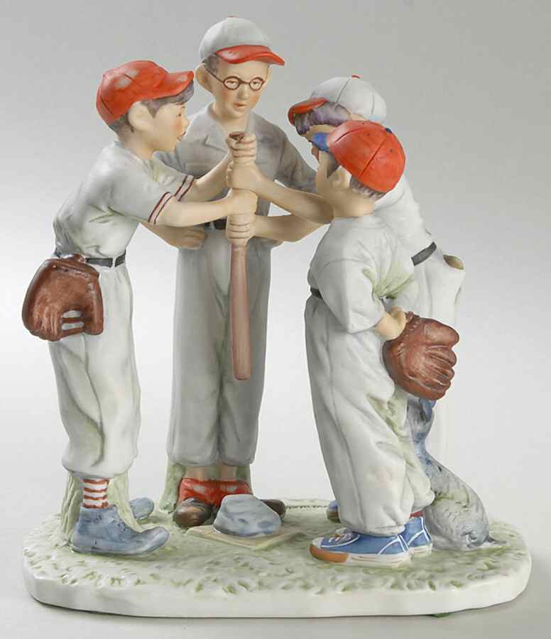 Saturday Evening Post Figurines Choosing Up - Boxed by Gorham-1