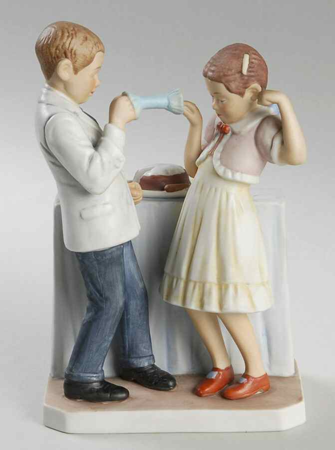 Saturday Evening Post Figurines A Day In The Life Of A Girl Iii - No Box by Gorham-1