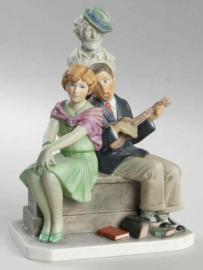 Saturday Evening Post Figurines Serenade - Boxed by Gorham-1