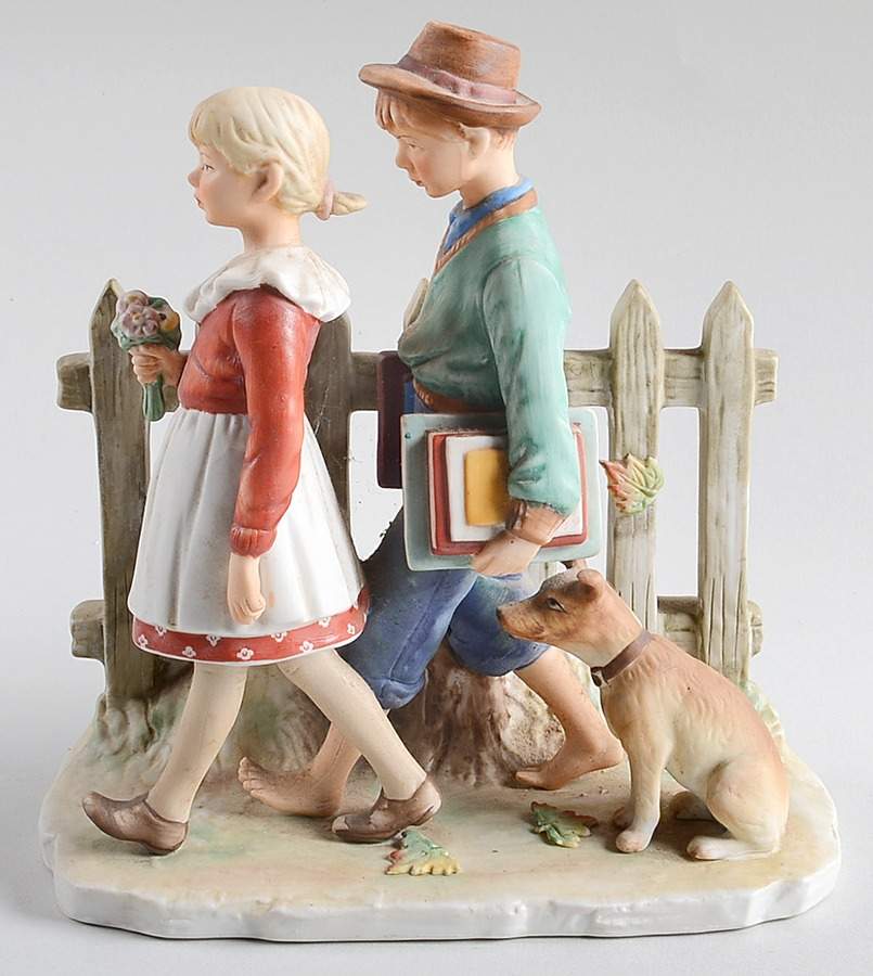 Young Love-Four Seasons Autumn-Fall-Scholarly Pace - Boxed by Gorham-1
