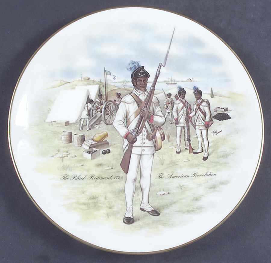 Gorham Plate The Black Regiment 1778 - Boxed by Gorham-1