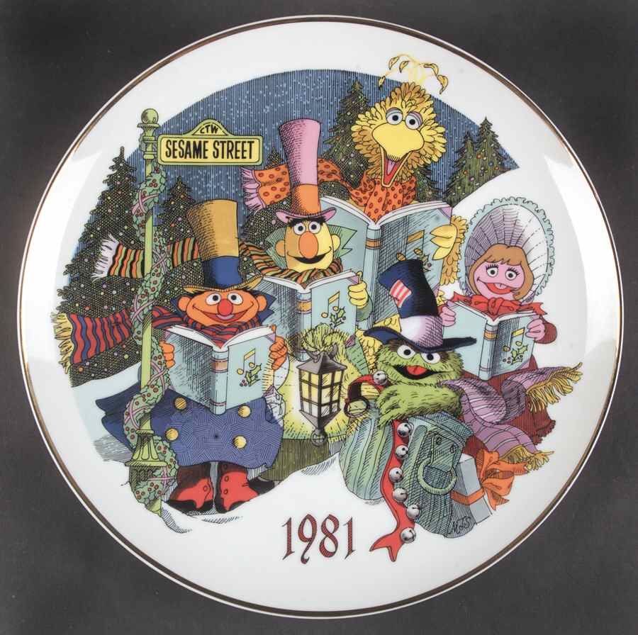 Sesame Street Christmas 1981 - No Box by Gorham-1