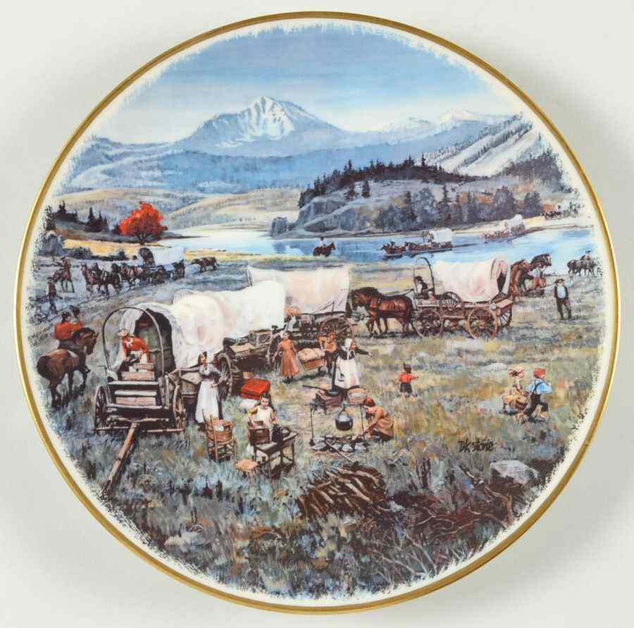 Gorham Plate Wagon Train Pilgrimage To Pennsylvania - No Box by Gorham-1