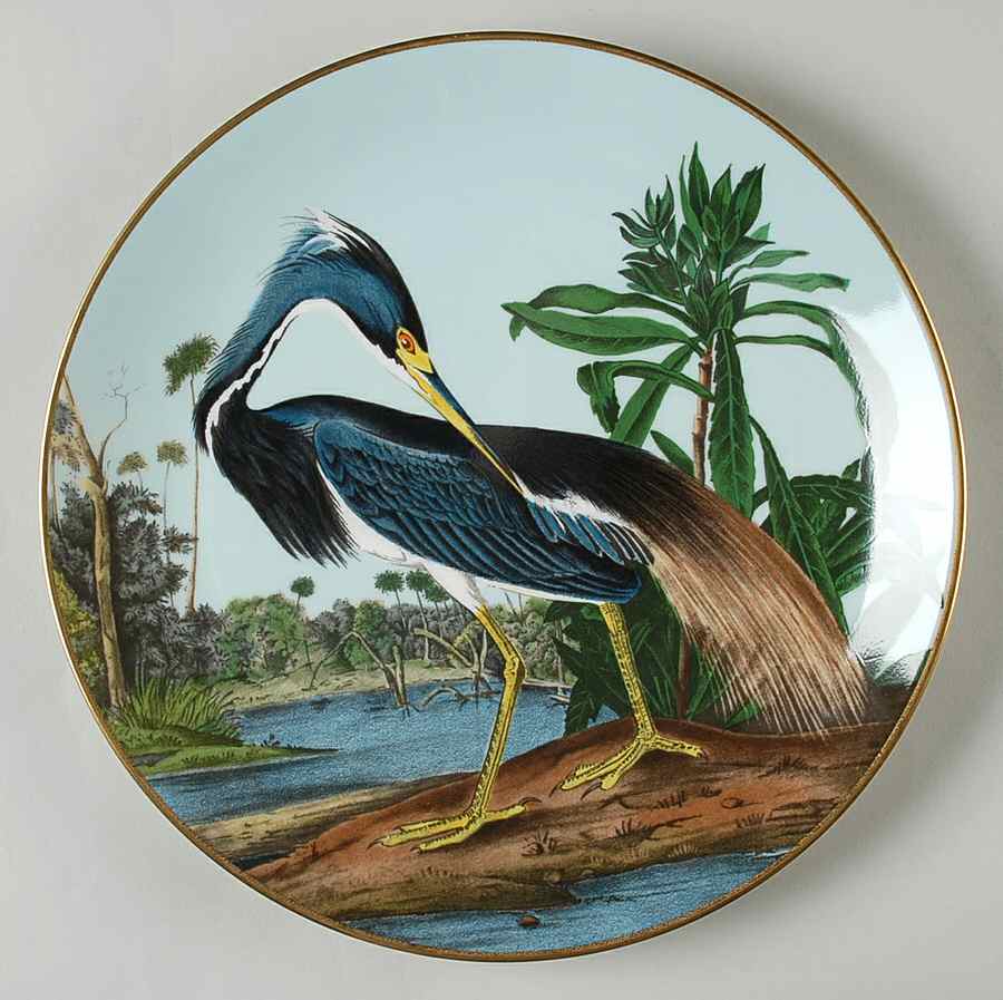 Audubon American Wildlife Heritage Royal Louisiana Heron - No Box by Gorham-1