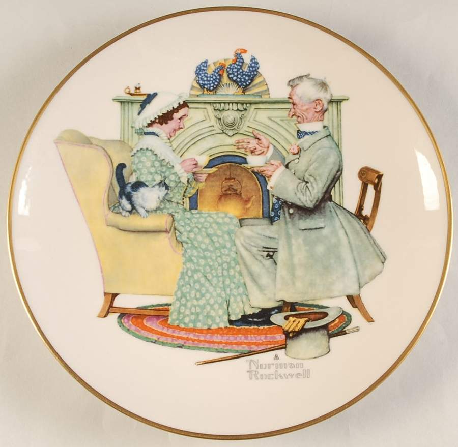 Four Ages of Love-Four Seasons Winter-Gaily Sharing Vintage Times - No Box by Gorham-1