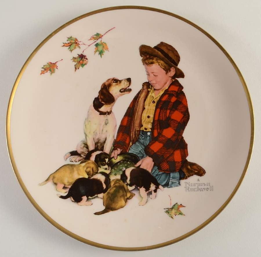 A Boy & His Dog-Four Seasons Autumn-Pride Of Parenthood - Boxed by Gorham-1