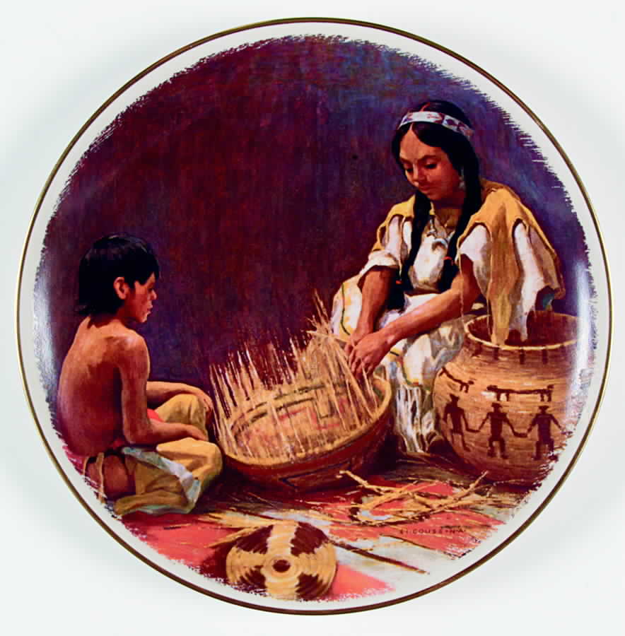 Indian Craft Basket Weaver - Boxed by Gorham-1