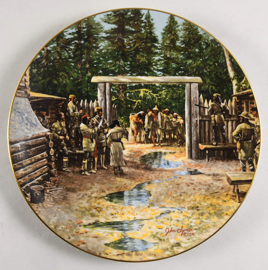 Lewis & Clark Visitors At Fort Clatsop - No Box by Gorham-1