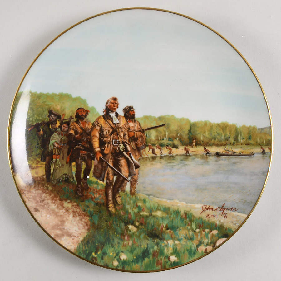 Lewis & Clark Up The Jefferson - No Box by Gorham-1