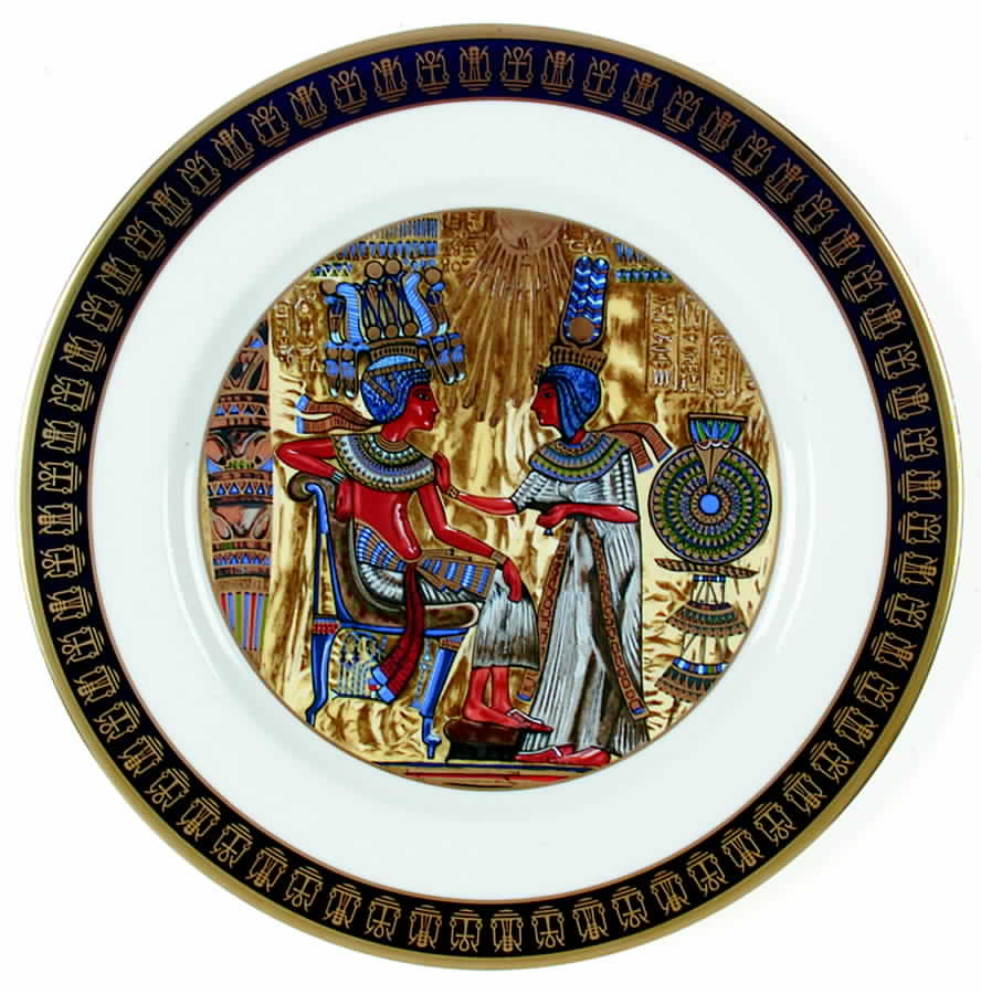 Treasures Of Tutankhamun The Throne Of Tutankhamun - Boxed by Gorham-1
