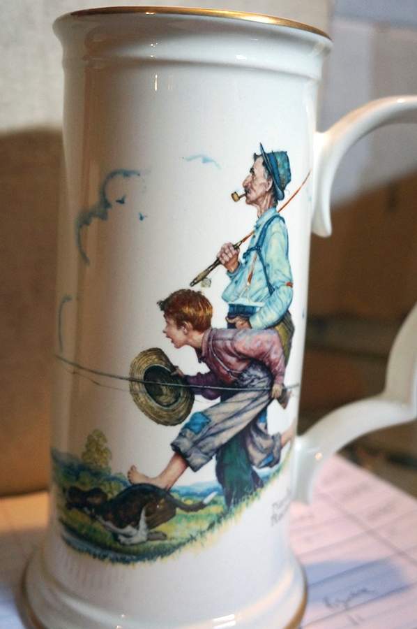 Grandpa & Me-Four Seasons-Stein Going Fishing - No Box by Gorham-1
