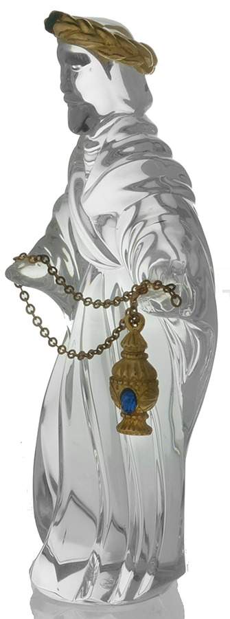 Nativity-Gorham King Balthazar W/ Incense On Gold Chain - Boxed by Gorham Crystal-1