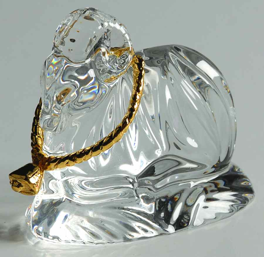 Nativity-Gorham Ram - Boxed by Gorham Crystal-1