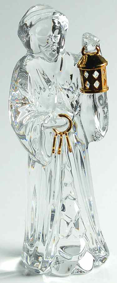 Nativity-Gorham Inn Keeper - With Box by Gorham Crystal-1