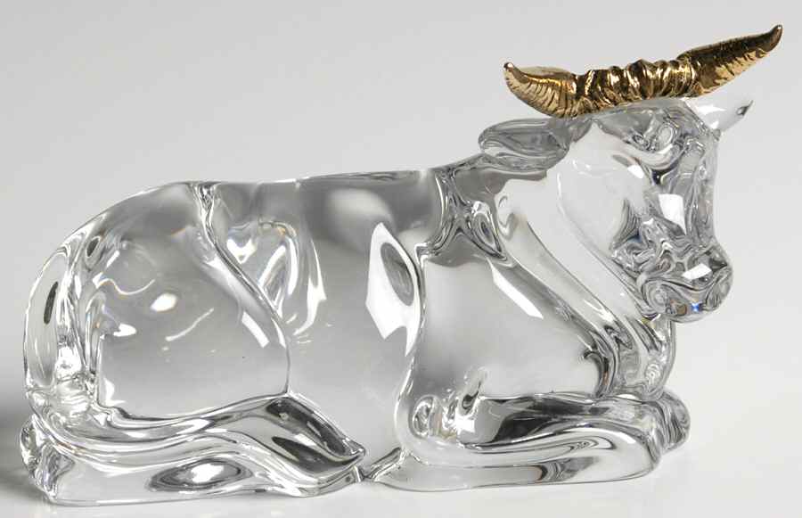 Nativity-Gorham Ox - Boxed by Gorham Crystal-1