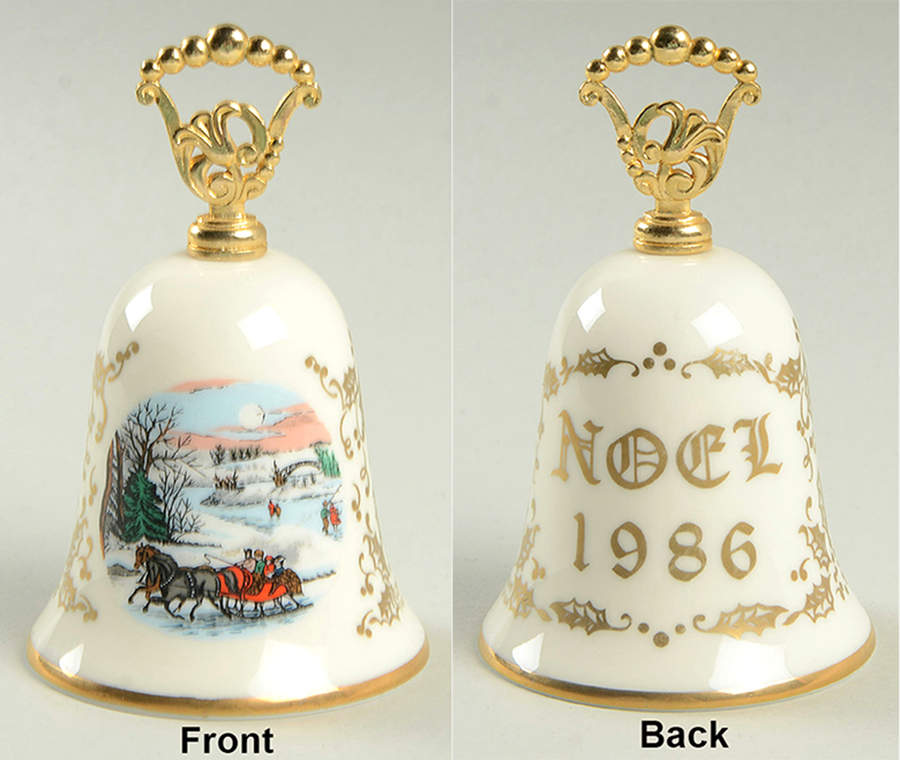 Currier and Ives Bell Central Park In Winter - Boxed by Gorham-1
