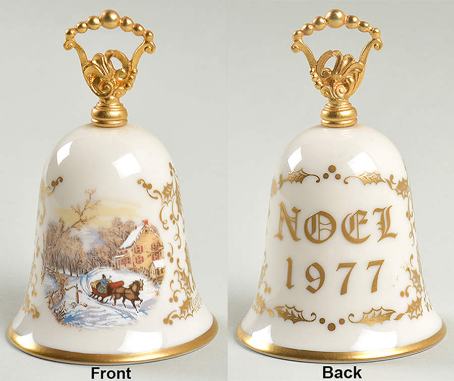 Currier and Ives Bell American Homestead - No Box by Gorham-1
