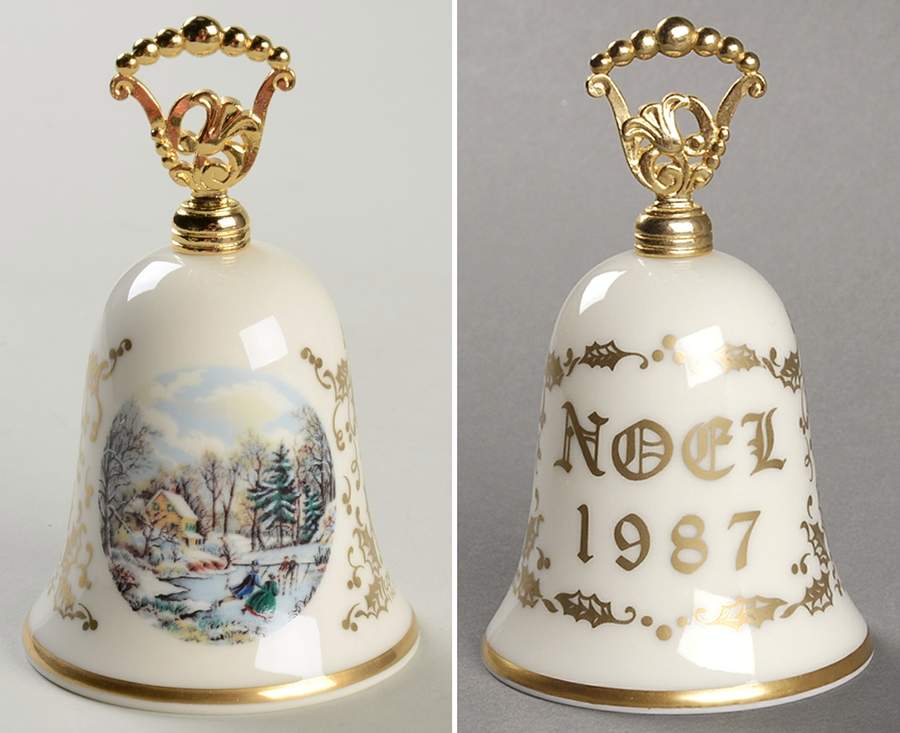 Currier and Ives Bell Early Winter - Boxed by Gorham-1