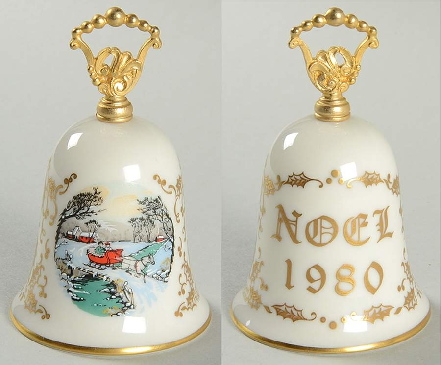 Currier and Ives Bell Christmas In The Country - Boxed by Gorham-1