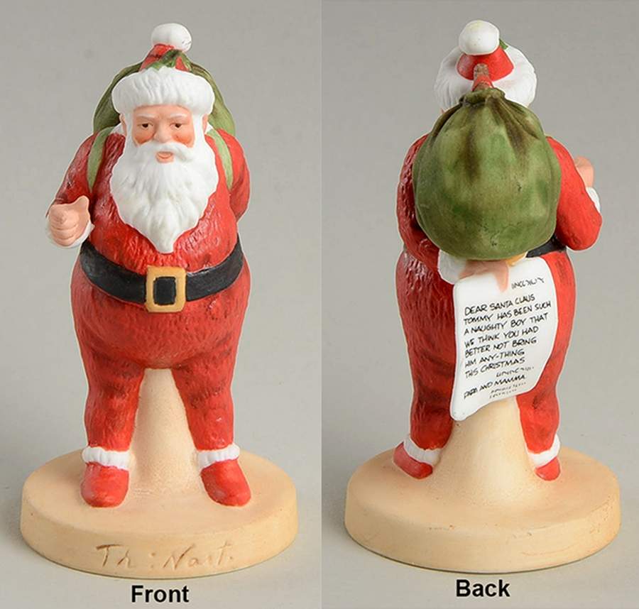 Miniature Christmas Letter To Santa-Thomas Nast - Boxed by Gorham-1