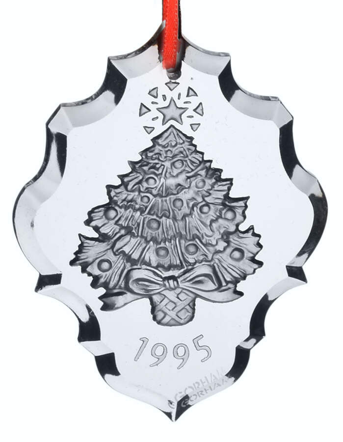 Annual Crystal Ornaments Christmas Tree - Boxed by Gorham Crystal-1